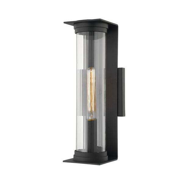 Presley Textured Black 18-Inch One-Light Wall Sconce, image 1