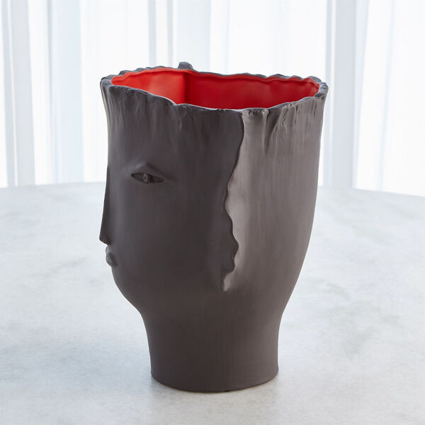 Calisto Brown and Red Vase, image 4