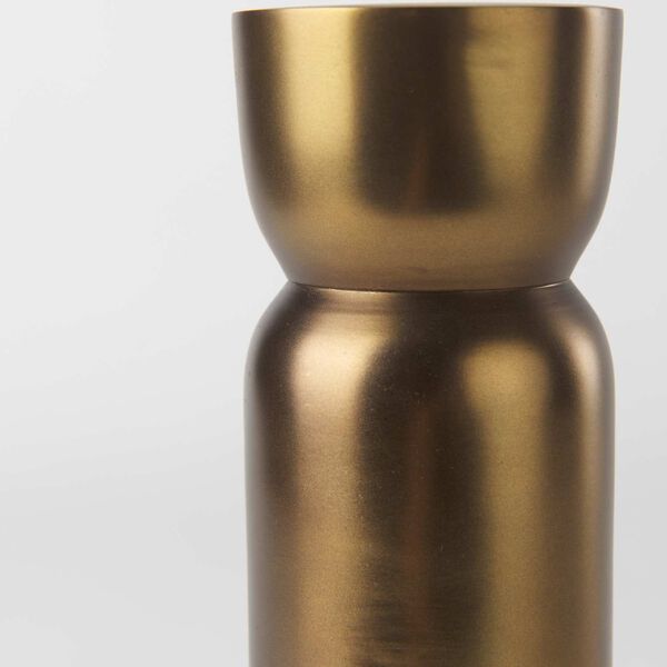 Malta Gold Aluminum Large Candle Holder, image 5