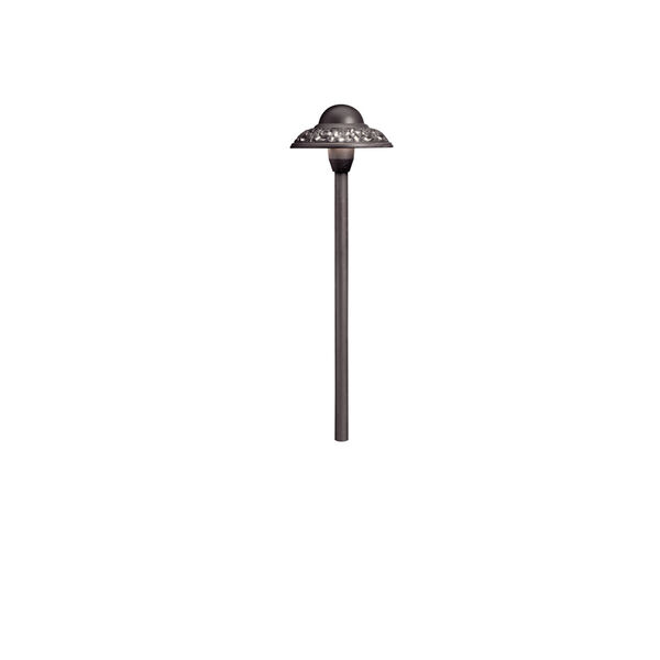 Textured Architectural Bronze 21.5-Inch One-Light Landscape Path Light with Cutout Detail, image 2