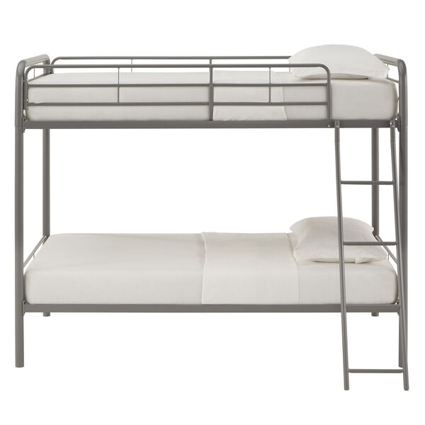 Brandy Gray Twin Over Twin Bunk Bed, image 2