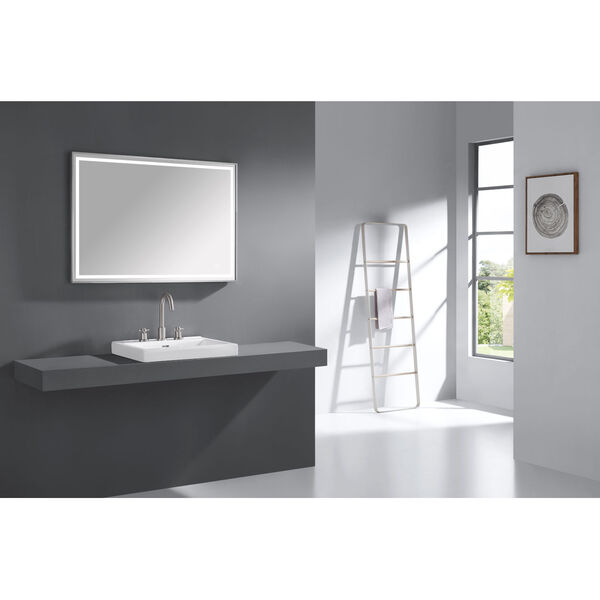 Brushed Stainless 39-Inch LED Mirror, image 5