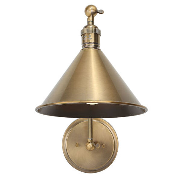 Exeter Antique Brass One-Light Adjustable Wall Sconce, image 2