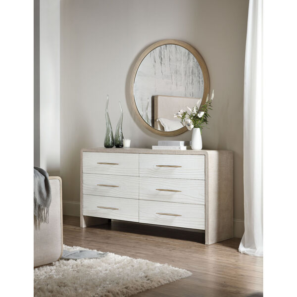 Cascade White Six-Drawer Dresser, image 3