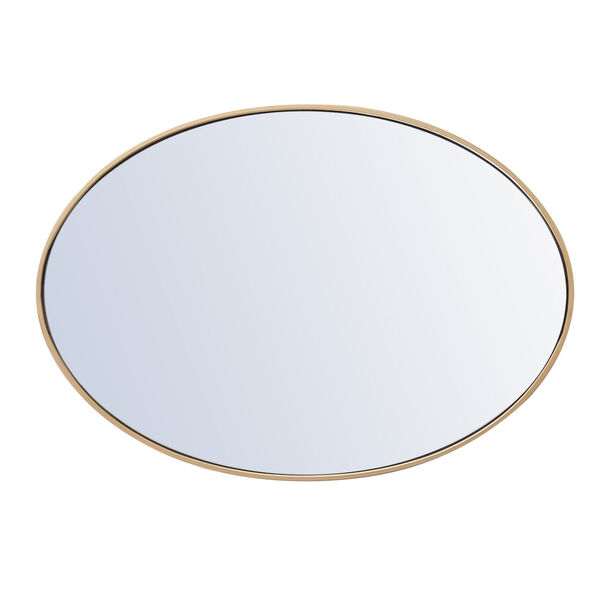 Eternity Brass 34-Inch Oval Mirror, image 6