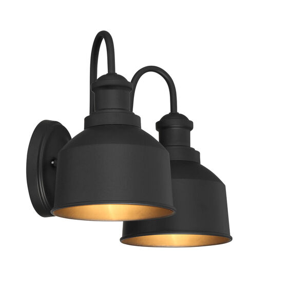 Lex Matte Black Two-Light Outdoor Wall Sconce, image 3