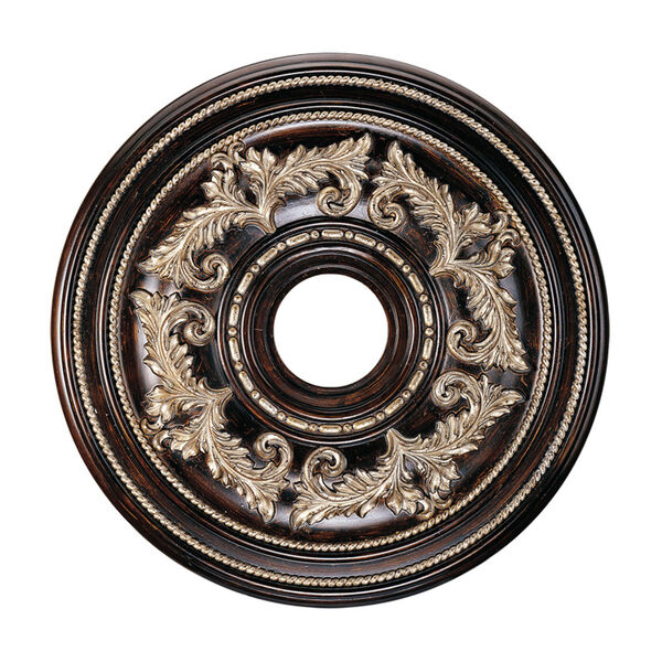 Hand Rubbed Bronze Ceiling Medallion, image 1