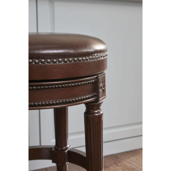 Chapman Distressed Walnut Backless Counter Height Stool, image 3