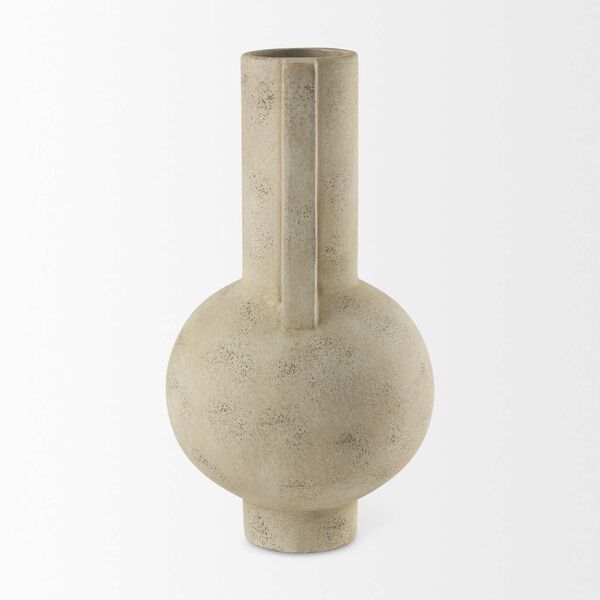 Sariah Beige Ceramic Vase, image 4