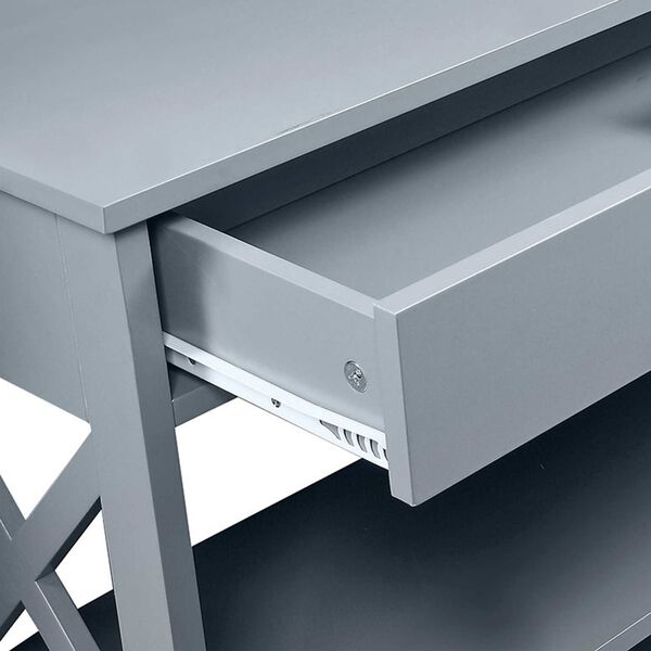 Oxford One Drawer Console Table in Gray, image 6