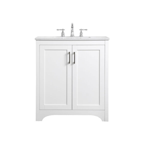 Moore White 30-Inch Vanity Sink Set, image 1