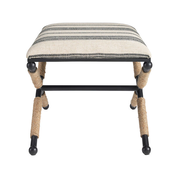 Oliver Black, Natural and Beige Thomas Ottoman, image 3