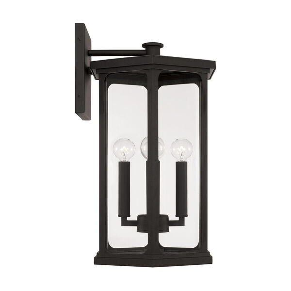 Walton Outdoor Wall Lantern with Clear Glass, image 6