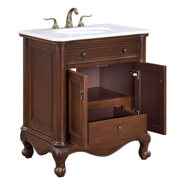 Luxe Teak 30-Inch Vanity Sink Set, image 3