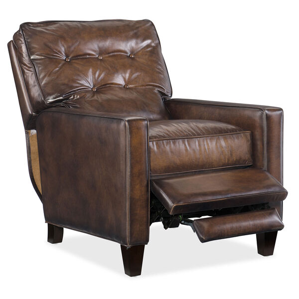 Barnes Brown Leather Recliner, image 3
