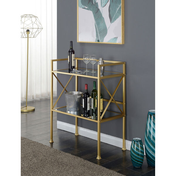 Gold Coast Mirror and Gold Bar Hall Table, image 2