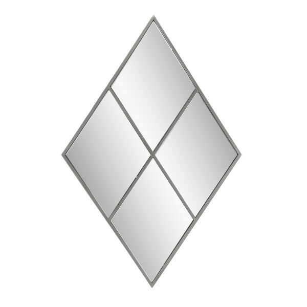 Diomand Windowpane Silver Mirror, image 2