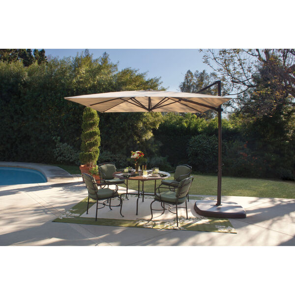 Skye Taupe and Bronze Cantilever Umbrella, image 3