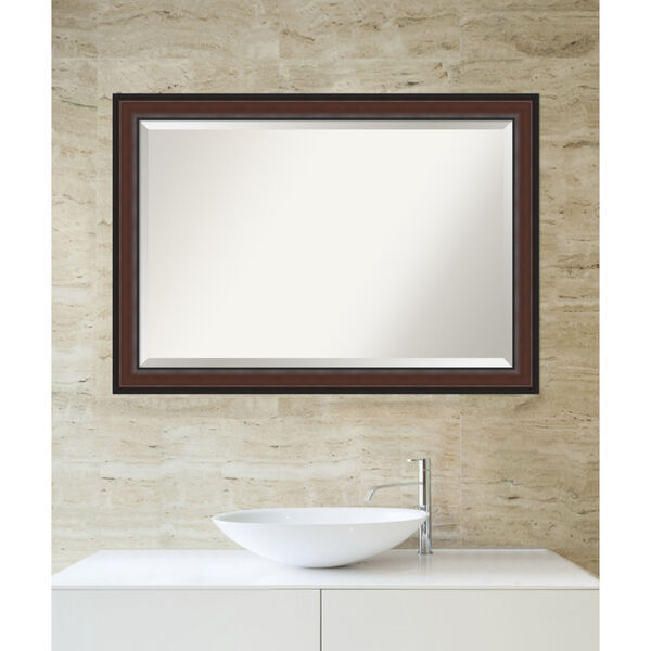 Harvard Walnut 41W X 29H-Inch Bathroom Vanity Wall Mirror, image 5