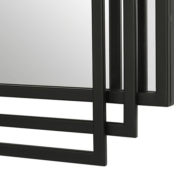 Amherst Matte Black 24-Inch x 37-Inch Wall Mirror, image 6