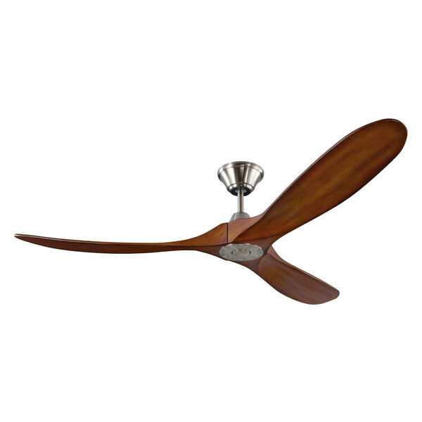 Maverick 60-Inch Brushed Steel Ceiling Fan, image 1