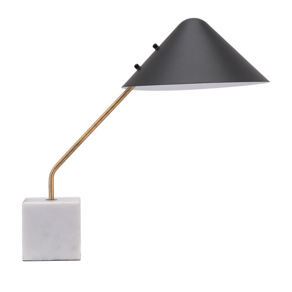 Pike Black One-Light Desk Lamp, image 3