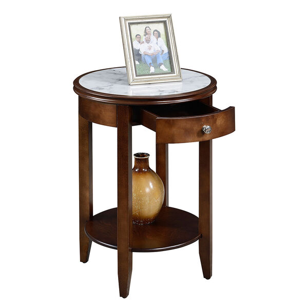 American Heritage Espresso Baldwin End Table with Drawer, image 3