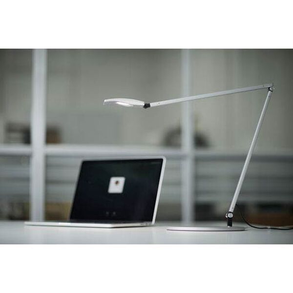 Mosso Pro Silver Warm White LED Desk Lamp with USB, image 2