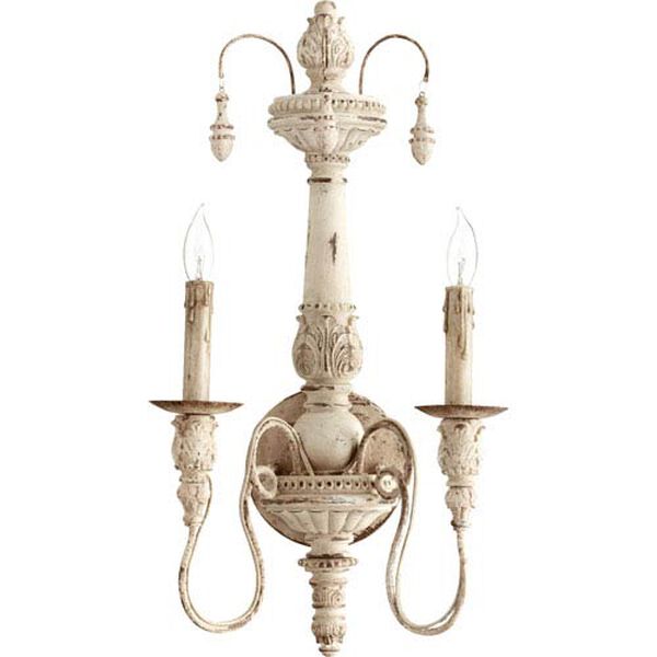 Salento Persian White 22-Inch Two Light Wall Mounted Fixture, image 1