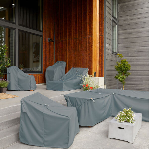 Poplar Monument Grey Patio Right Facing Sectional Lounge Set Cover, image 3