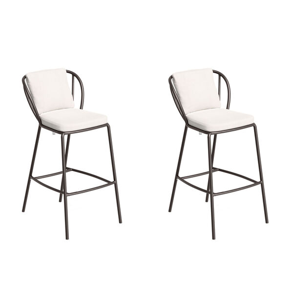 Malti Carbon Outdoor Bar Chair, Set of Two, image 1