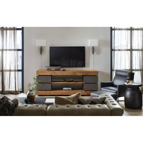 Big Sky Charcoal and Vintage Natural Entertainment Console, image 2