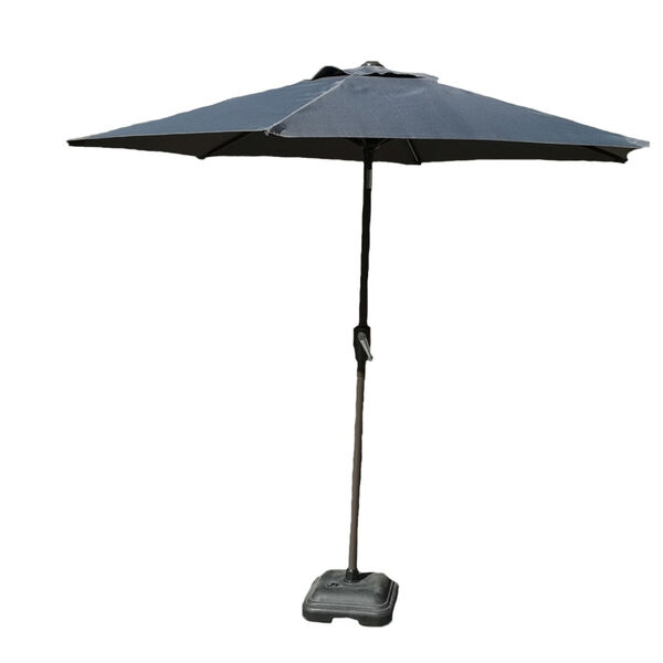 Black Nine-Feet Outdoor Umbrella, image 1