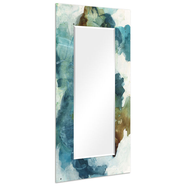 Blue 72 x 36-Inch Rectangular Beveled Floor Mirror, image 2