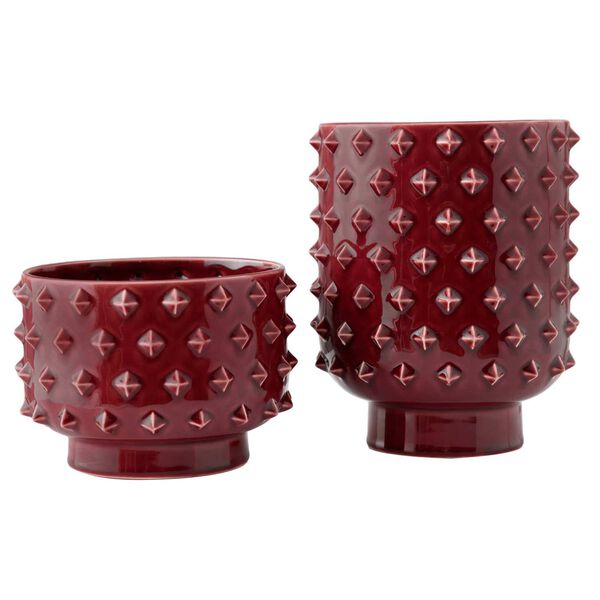 Valika Garnet Vases, Set of Two, image 1