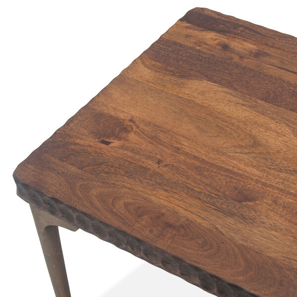 Vallarta Two Tone and Bronze 48-Inch Mango Wood Coffee Table, image 2