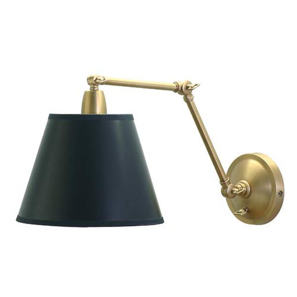 Weathered Brass Library Lamp, image 1