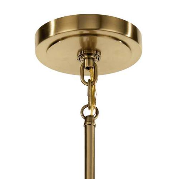 Eastmont Brushed Brass Three-Light Chandelier, image 2