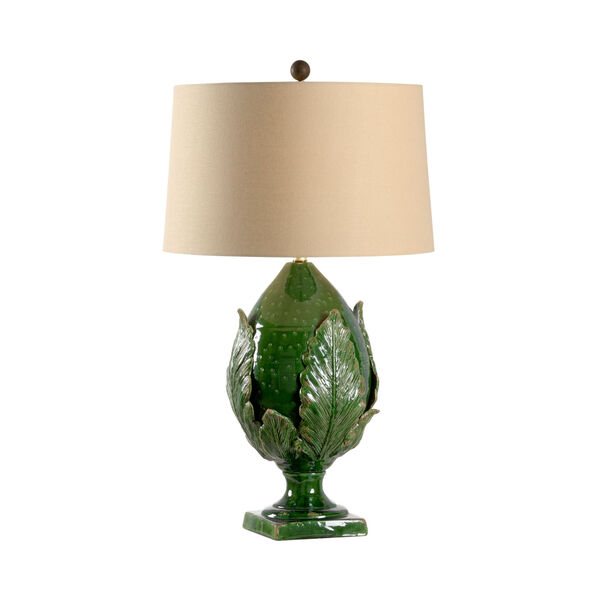 Antique Brass One-Light Large Forest Artichoke Table Lamp, image 1