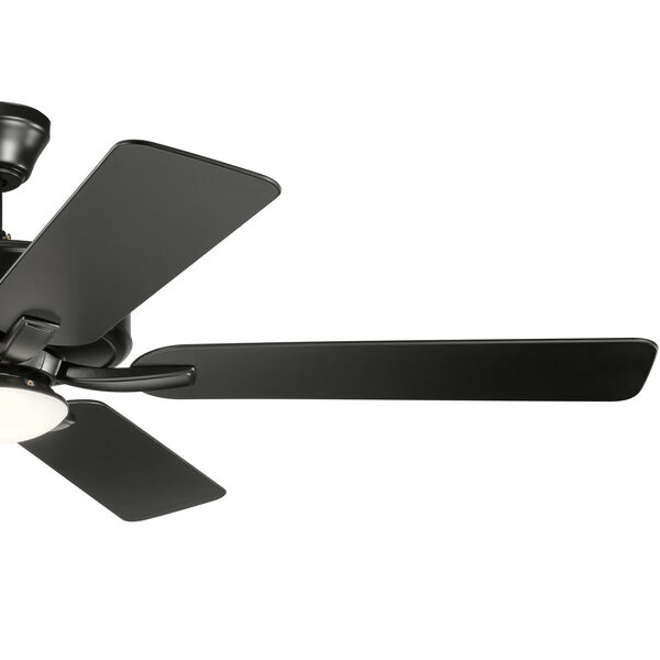 Basics Pro Designer Satin Black 52-Inch LED Ceiling Fan, image 3