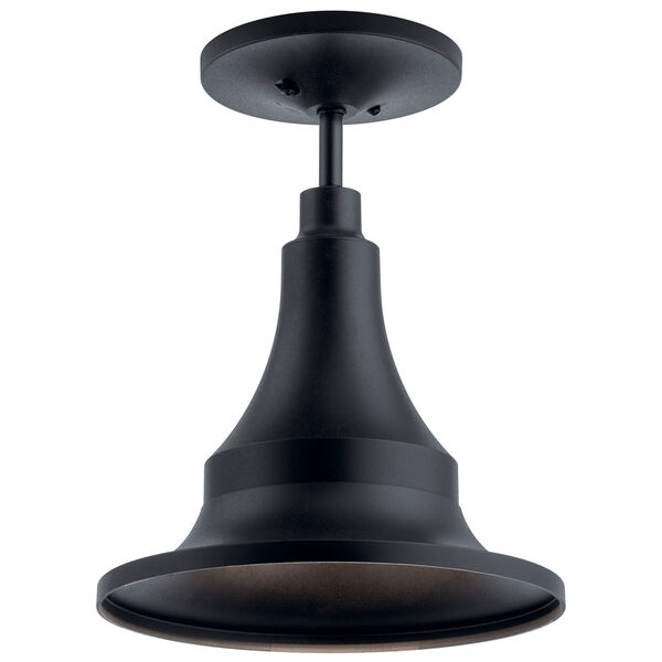 Hampshire Textured Black 12-Inch One-Light Outdoor Pendant, image 5