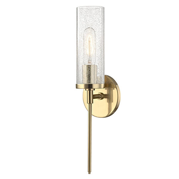 Ana Aged Brass One-Light 5-Inch Wall Sconce, image 1