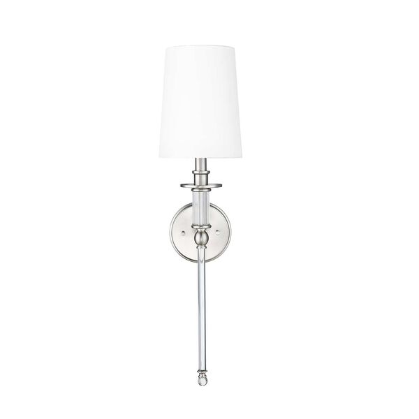 Brushed Nickel One-Light Wall Sconce, image 1