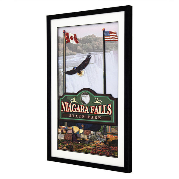 Niagara Falls Multicolor 3D Collage Wall Art, image 2