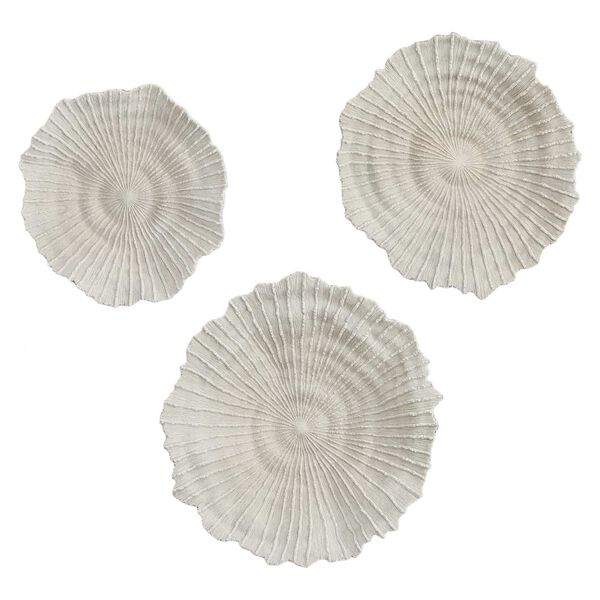 Ocean Gems Ivory and Tan Coral Wall Decor, Set of 3, image 2