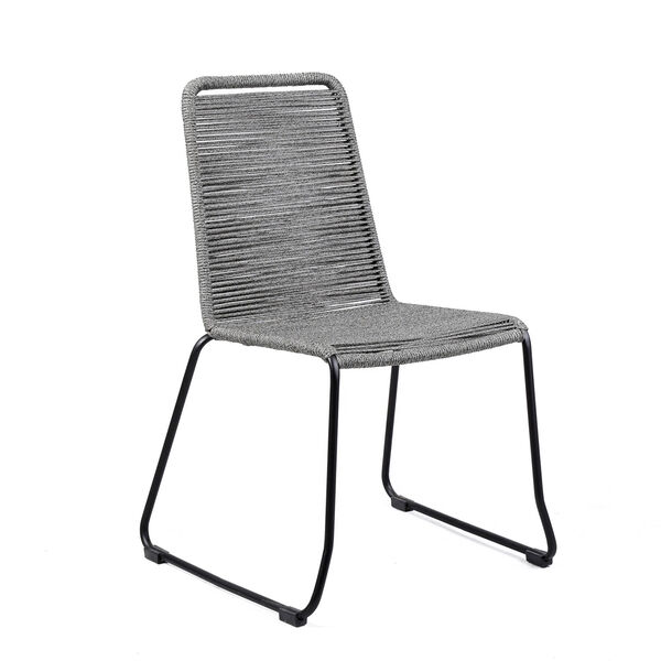 Shasta Gray Rope Outdoor Dining Chair, Set of Two, image 2