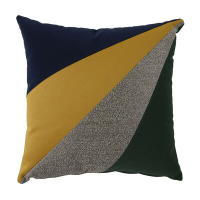 Multicolor Gray & Gold Publishing Rainbow Pattern in Pink Navy & Yellow on Gray AEV072 Throw Pillow 18x18 