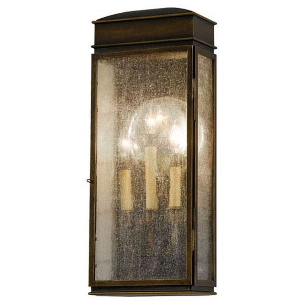 Thames Bronze Three-Light Outdoor Wall Mount, image 1