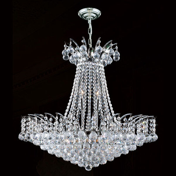 Empire 11-Light Chrome Finish with Clear-Crystals Chandelier, image 1