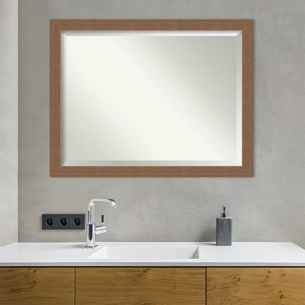 Alta Brown 45W X 35H-Inch Bathroom Vanity Wall Mirror, image 5